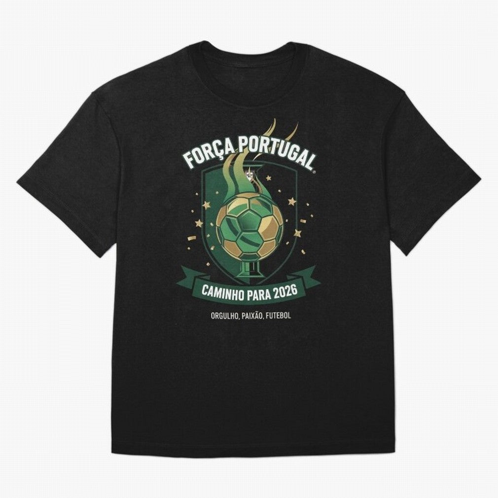 Portugal World Cup 2026 Fan Art Oversized T-Shirt Support Global Football Passion for FIFA World Cup 2026, Featuring Cristiano Ronaldo, Spain and Netherlands, Soccer Culture, Superstar Moments, National Team Dreams and Competitive Fire; Perfect for