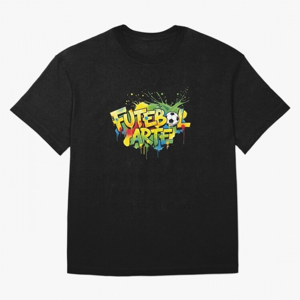 Brazil - World Cup 2026 Oversized T-Shirt Stand with FIFA World Cup 2026 USA Canada Mexico Spirit, Highlighting England, Neymar, Haaland and Cristiano Ronaldo, Retro Football Energy, Iconic Rivalries, Trophy Chase Drama and Stadium Atmosphere;
