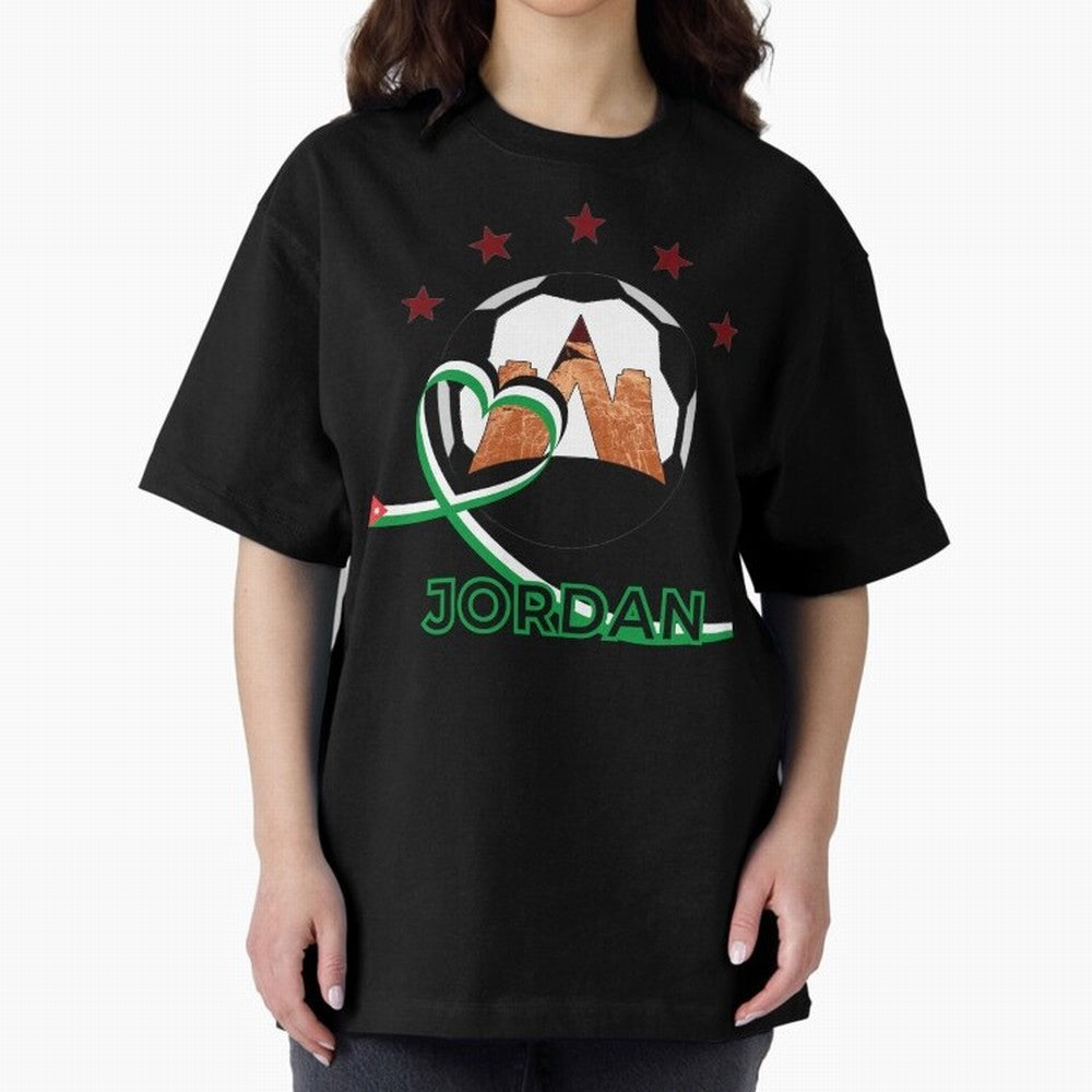 Jordan WC2026 Oversized T-Shirt Live the Energy of Global Football Passion for FIFA World Cup 2026 USA Canada Mexico, Centered on Messi, Spain, Stadium Chants, National Pride, Trophy Dreams and Unforgettable Football Memories; Made for Collectors