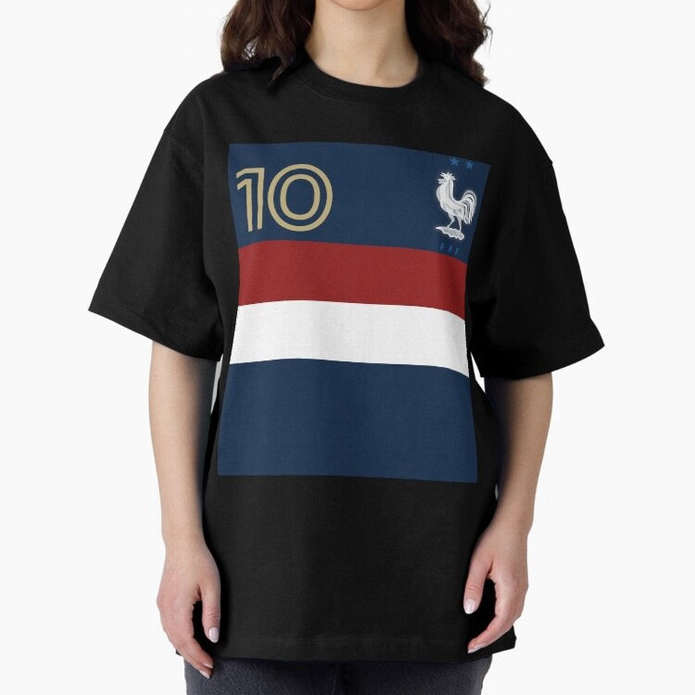France | 2026 World Cup Fan Apparel Oversized T-Shirt Capture Stadium Memories from Global Football Passion for FIFA World Cup 2026 Group Stage, Made for Messi and Cristiano Ronaldo, France, Match Day Excitement, Supporter Culture, Golden Goals and
