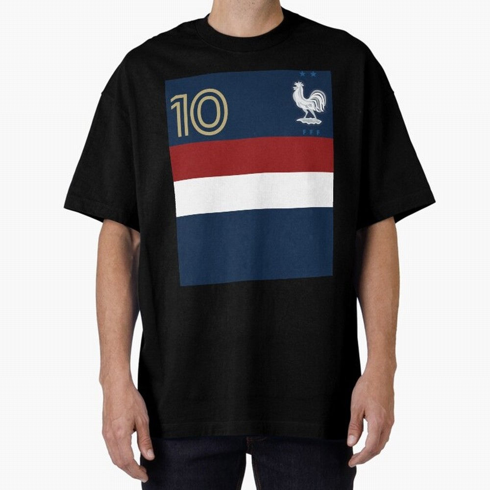 France | 2026 World Cup Fan Apparel Oversized T-Shirt Capture Stadium Memories from Global Football Passion for FIFA World Cup 2026 Group Stage, Made for Messi and Cristiano Ronaldo, France, Match Day Excitement, Supporter Culture, Golden Goals and