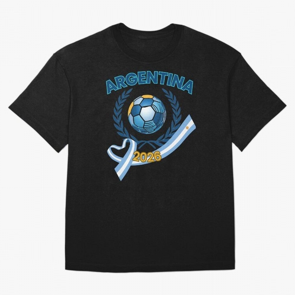 Argentina 2026 Oversized T-Shirt Show Passion for the Stars of Global Football Passion for FIFA World Cup 2026, Capturing Messi, Argentina and Brazil, Game Day Rituals, Football Legends, Country Pride and the Road to the Final; Made for Collectors