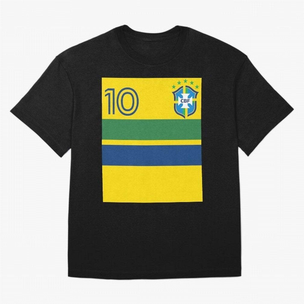 Brazil | 2026 World Cup Fan Apparel Oversized T-Shirt Live the Energy of the FIFA World Cup 2026 USA Canada Mexico Journey through Messi, Neymar and Mbappe Highlights, England, France and Netherlands Pride, Supporter Pride, Iconic Celebrations,