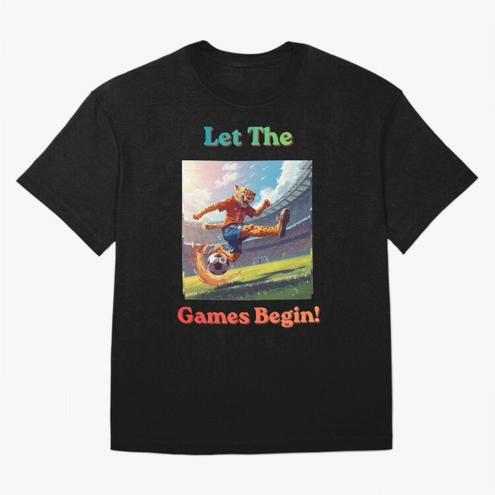 Let The Games Begin ¨C World Cup Soccer 2026 Oversized T-Shirt Carry National Pride through FIFA World Cup 2026 Group Stage Highlighting Haaland, Brazil Energy, Supporter Pride, Iconic Celebrations, Legendary Names and Global Match Day Energy;
