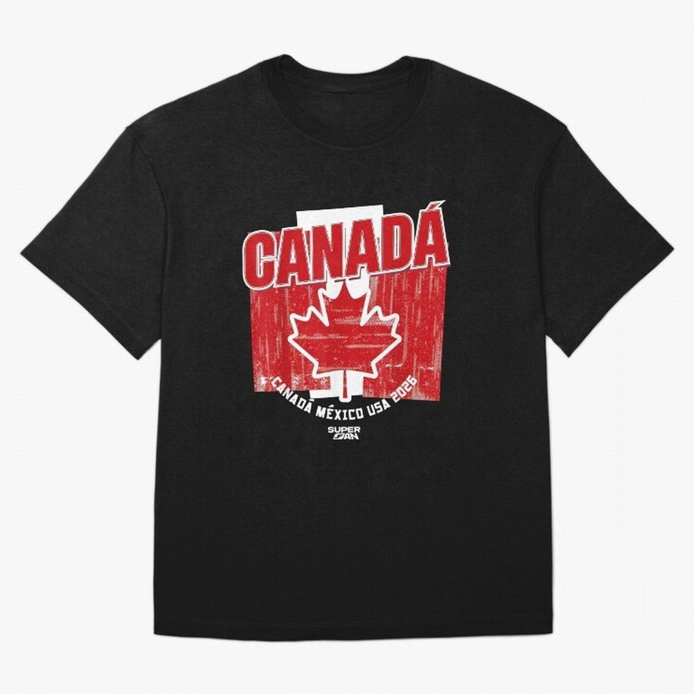 2026 Canada Soccer Fan World Cup Oversized T-Shirt Show Match Day Excitement for Match Day Hype around FIFA World Cup 2026, Mbappe, Argentina and Brazil, Soccer Culture, Superstar Moments, National Team Dreams and Competitive Fire; Perfect for