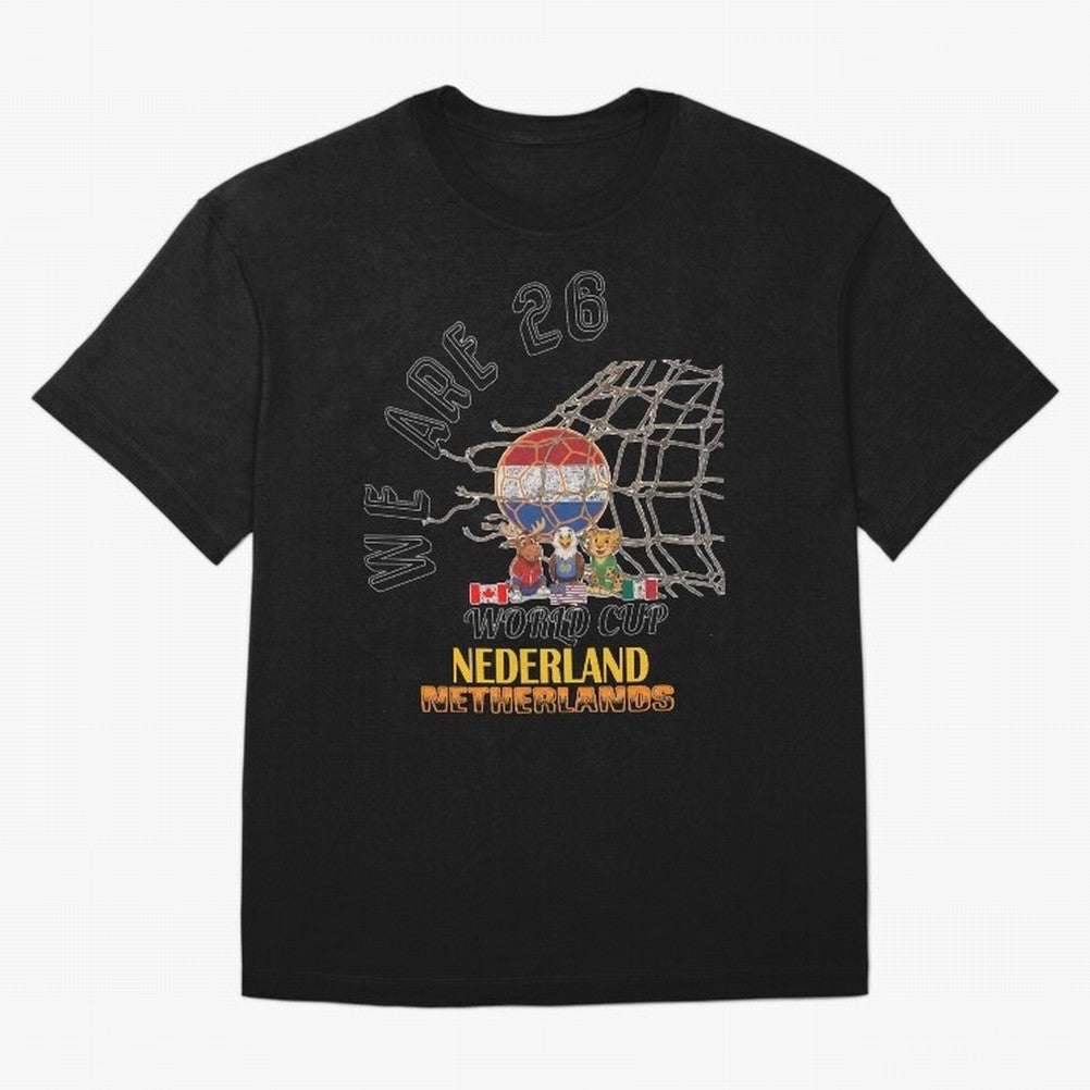 World cup 26 - Netherlands Oversized T-Shirt Celebrate National Team Dreams in the FIFA World Cup 2026 Group Stage Journey through Messi, CR7 and Mbappe Highlights, Portugal, Spain and Germany Pride, Football History, Final Match Energy, Crowd