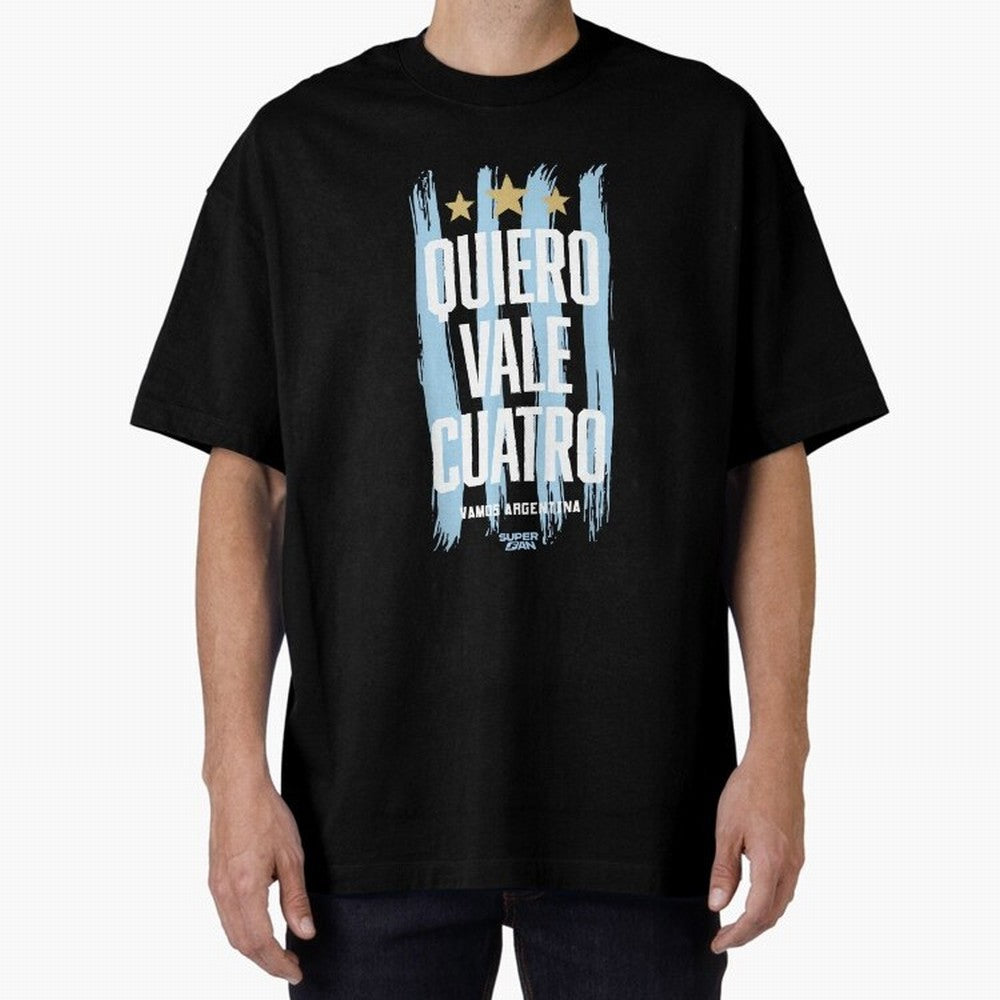 Argentinian Soccer Fan World Cup 2026 Oversized T-Shirt Feel International Energy from FIFA World Cup 2026 Spirit, Filled with Germany, Neymar, Fan Favorite Moments, National Team Passion, Big Match Drama and Soccer History; Perfect for Supporters