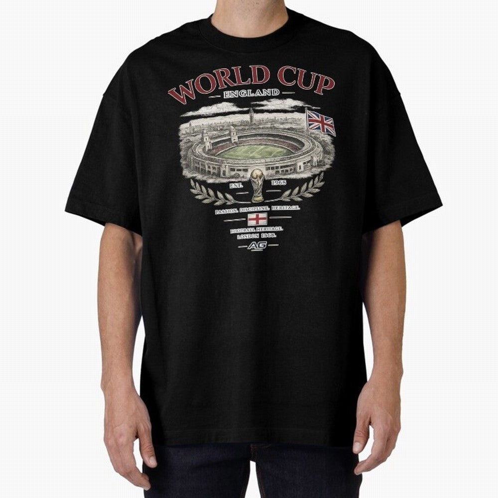 England World Cup Wembley Streetwear Oversized T-Shirt Support Your Favorite Stars during FIFA World Cup 2026 Spirit, Centered on Portugal, Spain and Germany, Cristiano Ronaldo, Match Day Excitement, Supporter Culture, Golden Goals and Global