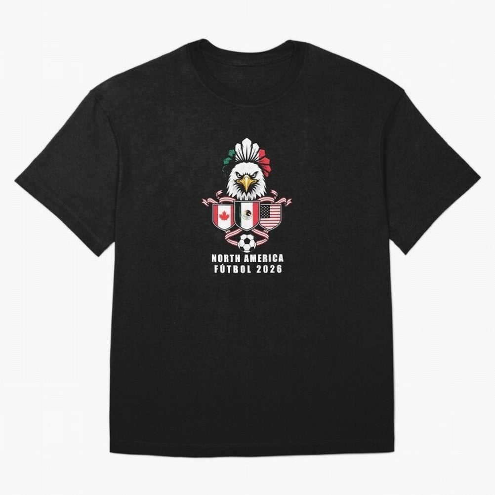 North America Football Spirit 2026 T-Shirt_82768088 Oversized T-Shirt Stand Out with Spirit from FIFA World Cup 2026 USA Canada Mexico Centered on Haaland, Brazil, Portugal and Argentina Energy, Stadium Chants, National Pride, Trophy Dreams and