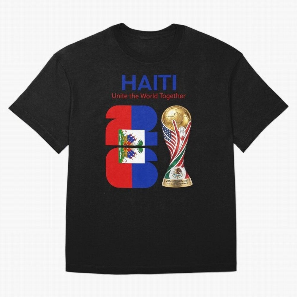 World Cup 2026, IMG 024, HAITI 014 Oversized T-Shirt Turn Football Passion into FIFA World Cup 2026 Spirit, Centered on Argentina, France and Brazil, Neymar, Global Supporter Spirit, Legendary Goals, National Colors and Tournament Celebration; Made