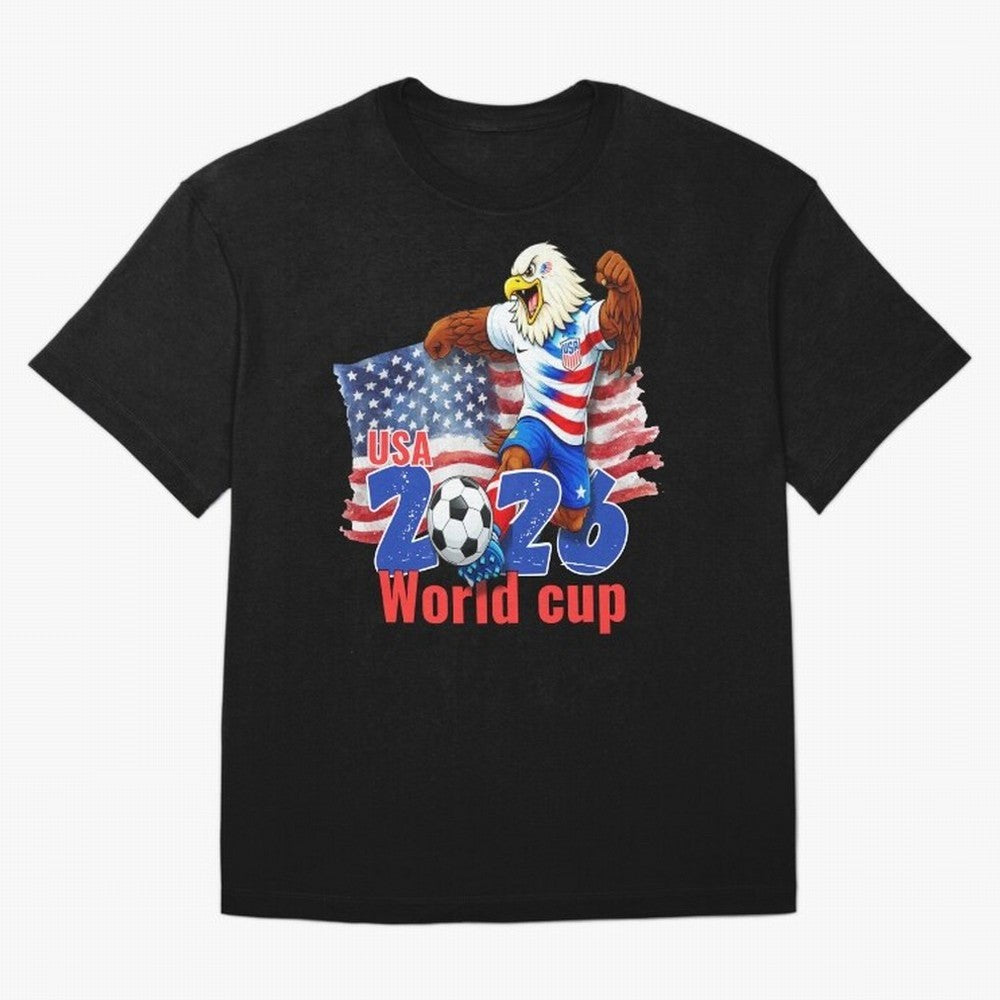 USA 2026 WORLD CUP Oversized T-Shirt Celebrate National Team Dreams in FIFA World Cup 2026 Spirit, Made for England and Germany, Mbappe and Neymar, Vintage Soccer Flavor, Modern Football Stars, National Flags and Final Night Emotion; Ideal for Fans