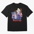 USA 2026 WORLD CUP Oversized T-Shirt Celebrate National Team Dreams in FIFA World Cup 2026 Spirit, Made for England and Germany, Mbappe and Neymar, Vintage Soccer Flavor, Modern Football Stars, National Flags and Final Night Emotion; Ideal for Fans