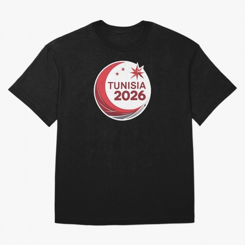 Tunisia 2026 Oversized T-Shirt Honor the FIFA World Cup 2026 Journey through Messi, CR7 and Mbappe Highlights, Brazil, Portugal and Argentina Pride, Football Festival Excitement, Trophy Ambitions, Country Rivalries and Star Player Buzz; Perfect for