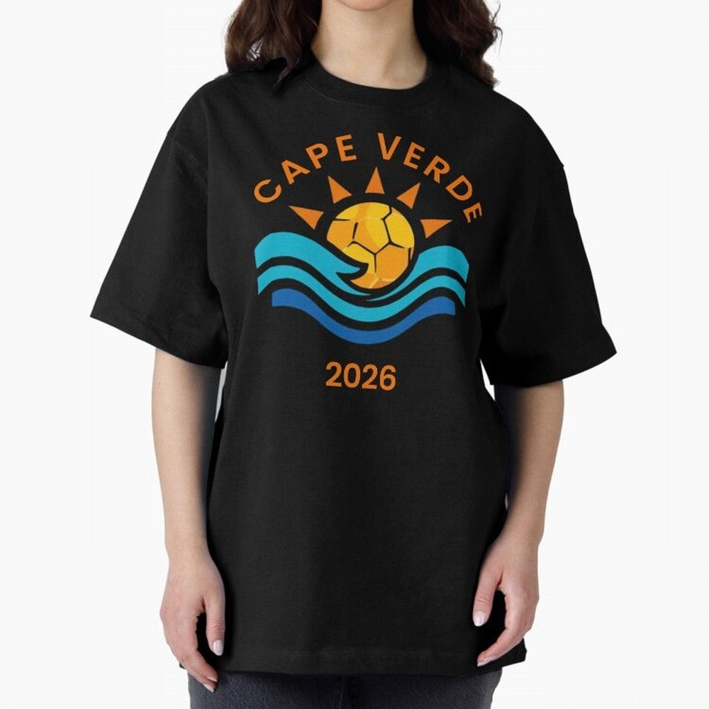 Cape Verde 2026 Oversized T-Shirt Spotlight the FIFA World Cup 2026 Journey through CR7 Highlights, Brazil Pride, Fan Favorite Moments, National Team Passion, Big Match Drama and Soccer History; Great for Supporters Who Love Legendary Players,