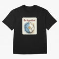 Go Argentina Soccer Ball Flag | Argentinian Football Fan Graphic Tee Oversized T-Shirt Join the Countdown to Match Day Hype around FIFA World Cup 2026 Group Stage, Messi, Netherlands, Stadium Memories, Football Loyalty, International Chants and