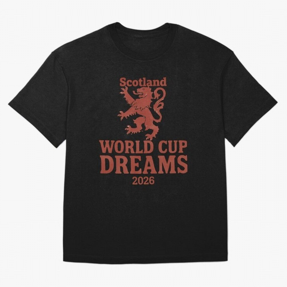 Scotland World Cup Dreams 2026 Oversized T-Shirt Show Your Love for Global Football Passion for FIFA World Cup 2026 Group Stage, Inspired by CR7, Portugal, Spain and Germany, Fan Favorite Moments, National Team Passion, Big Match Drama and Soccer