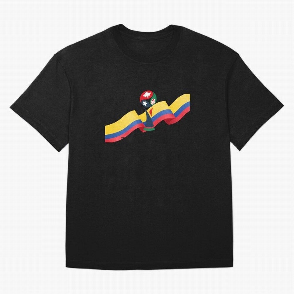 World Cup 2026 Team Colombia Oversized T-Shirt Join FIFA World Cup 2026 Group Stage for Fans of Mbappe and France, Bringing Retro Football Energy, Iconic Rivalries, Trophy Chase Drama and Stadium Atmosphere; Ideal for Fans Who Follow Messi,
