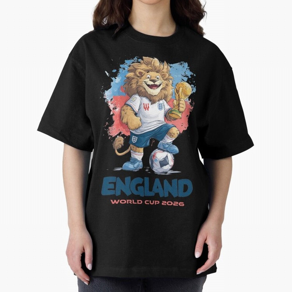 England - World Cup 2026 Oversized T-Shirt Treasure the FIFA World Cup 2026 Journey through Messi Highlights, Portugal Pride, Match Day Excitement, Supporter Culture, Golden Goals and Global Football Passion; Built for Supporters Chasing Trophy