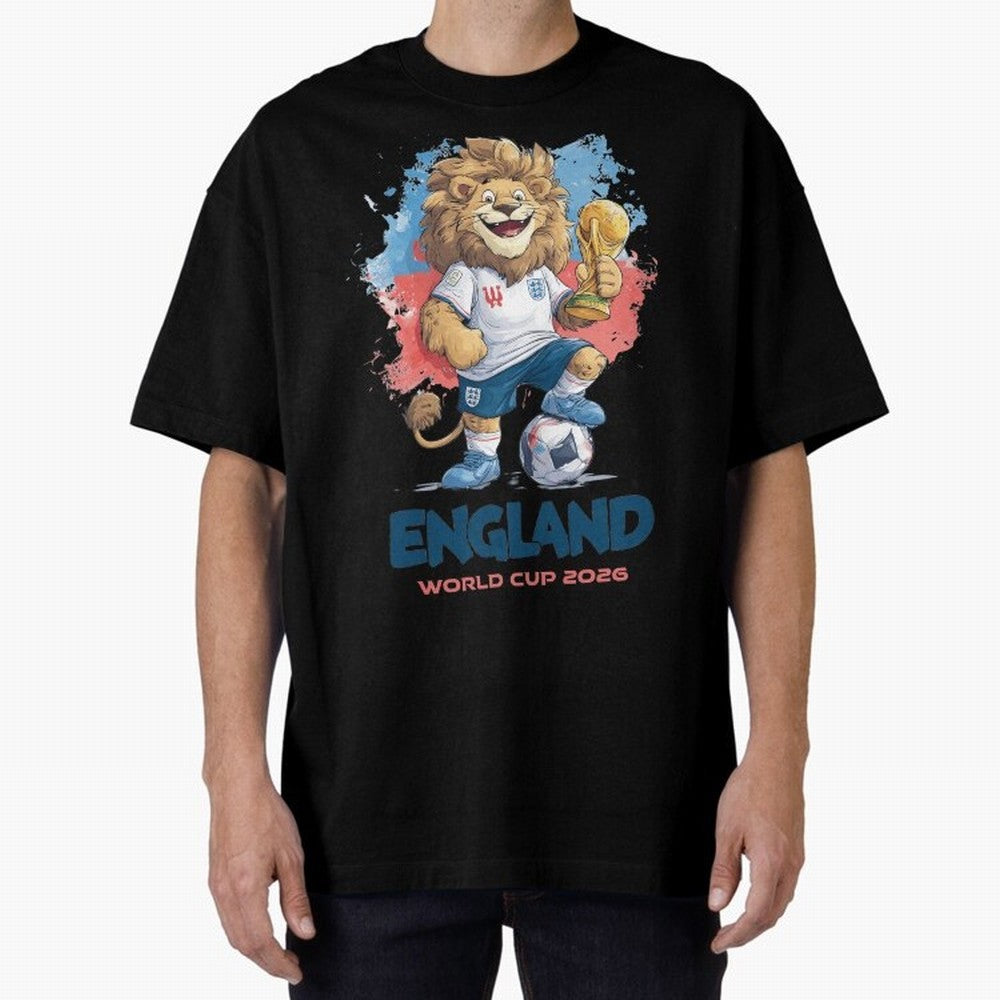 England - World Cup 2026 Oversized T-Shirt Treasure the FIFA World Cup 2026 Journey through Messi Highlights, Portugal Pride, Match Day Excitement, Supporter Culture, Golden Goals and Global Football Passion; Built for Supporters Chasing Trophy