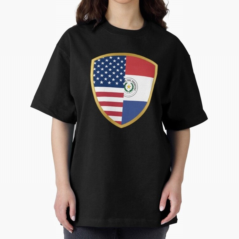 FIFA World Cup -USA v Paraguay Oversized T-Shirt Join FIFA World Cup 2026 Group Stage Spirit, Filled with Spain, Mbappe, Match Day Excitement, Supporter Culture, Golden Goals and Global Football Passion; Ideal for Football Dads, Football Moms,