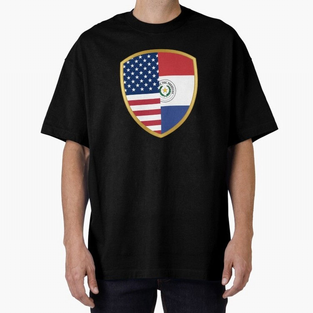 FIFA World Cup -USA v Paraguay Oversized T-Shirt Join FIFA World Cup 2026 Group Stage Spirit, Filled with Spain, Mbappe, Match Day Excitement, Supporter Culture, Golden Goals and Global Football Passion; Ideal for Football Dads, Football Moms,