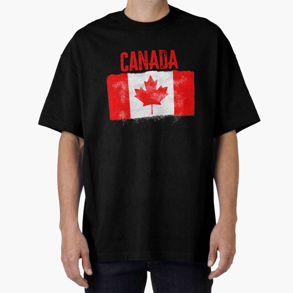Canada Oversized T-Shirt Experience the FIFA World Cup 2026 Journey through Messi and Cristiano Ronaldo Highlights, Argentina and Brazil Pride, Goal Celebration Energy, Supporter Heritage, Football Icons and Worldwide Tournament Joy; Perfect for