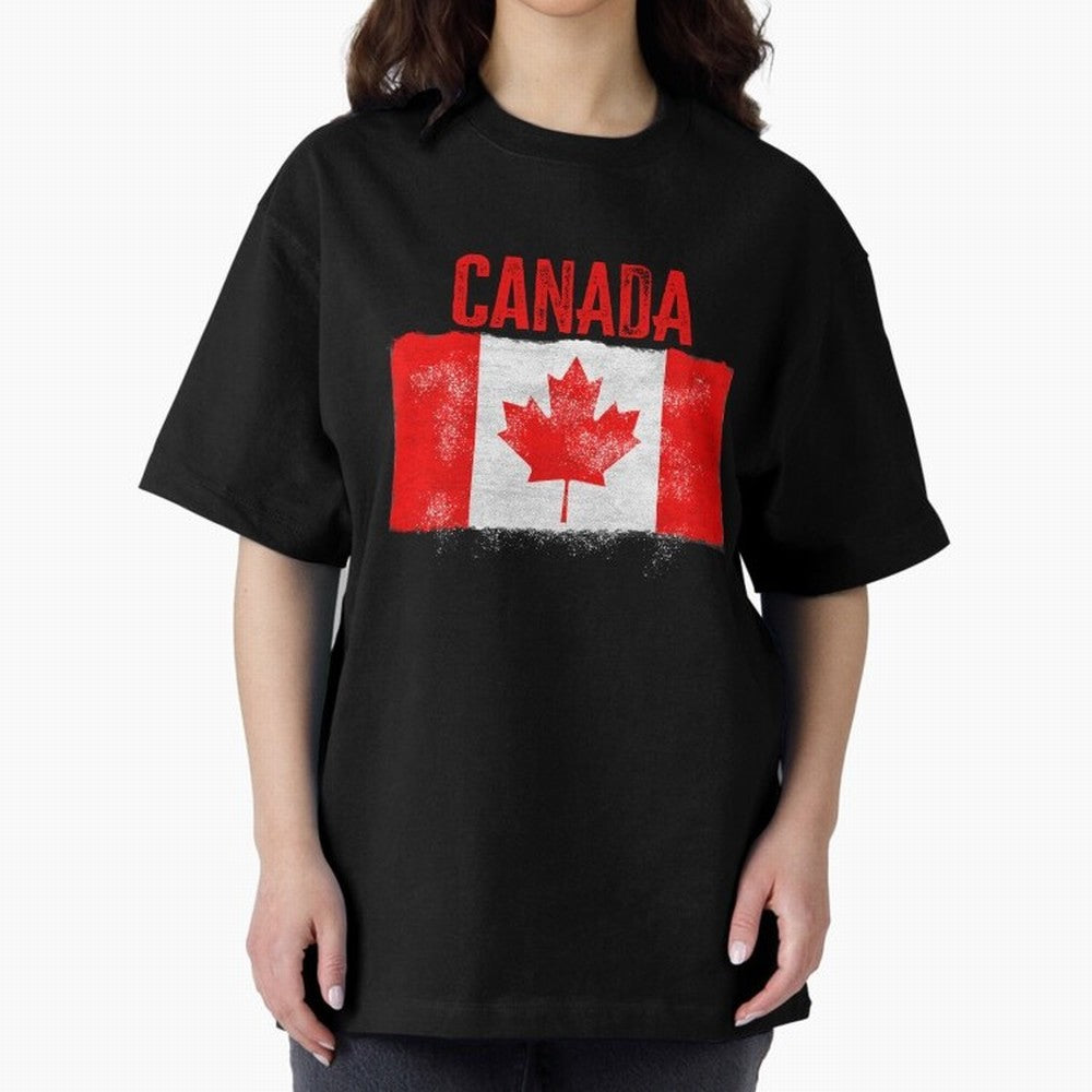 Canada Oversized T-Shirt Experience the FIFA World Cup 2026 Journey through Messi and Cristiano Ronaldo Highlights, Argentina and Brazil Pride, Goal Celebration Energy, Supporter Heritage, Football Icons and Worldwide Tournament Joy; Perfect for