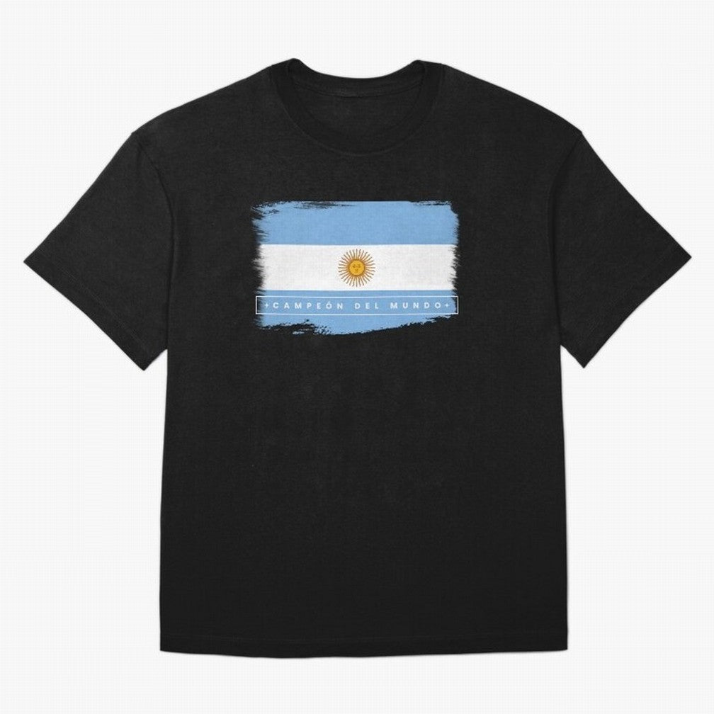 Argentina Campe¨®n del Mundo Oversized T-Shirt Step into FIFA World Cup 2026 USA Canada Mexico for Fans of Messi and Argentina, Bringing Championship Spirit, Famous Goals, Roaring Crowds and International Football Unity; Perfect for People Who Love