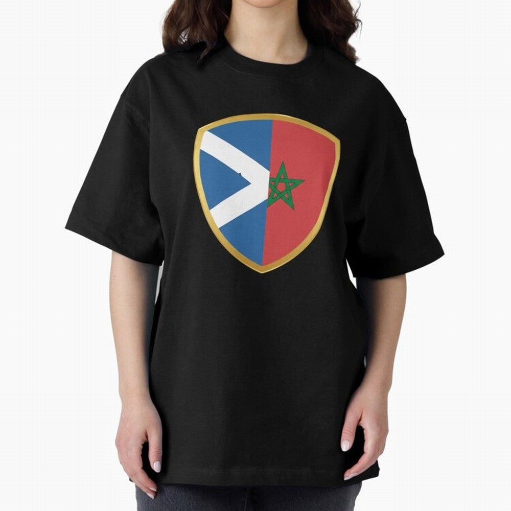 FIFA World Cup -Scotland v Morocco Oversized T-Shirt Share the FIFA World Cup 2026 Group Stage Journey through Mbappe Highlights, Germany Pride, Goal Celebration Energy, Supporter Heritage, Football Icons and Worldwide Tournament Joy; Ideal for