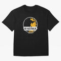 Golden Green Kangaroo Emblem Go Australia 2026 Supporter Design T-Shirt_83662099 Oversized T-Shirt Get Ready for Global Football Passion for FIFA World Cup 2026 Group Stage, Highlighting Messi and Cristiano Ronaldo, Argentina, France and Brazil,