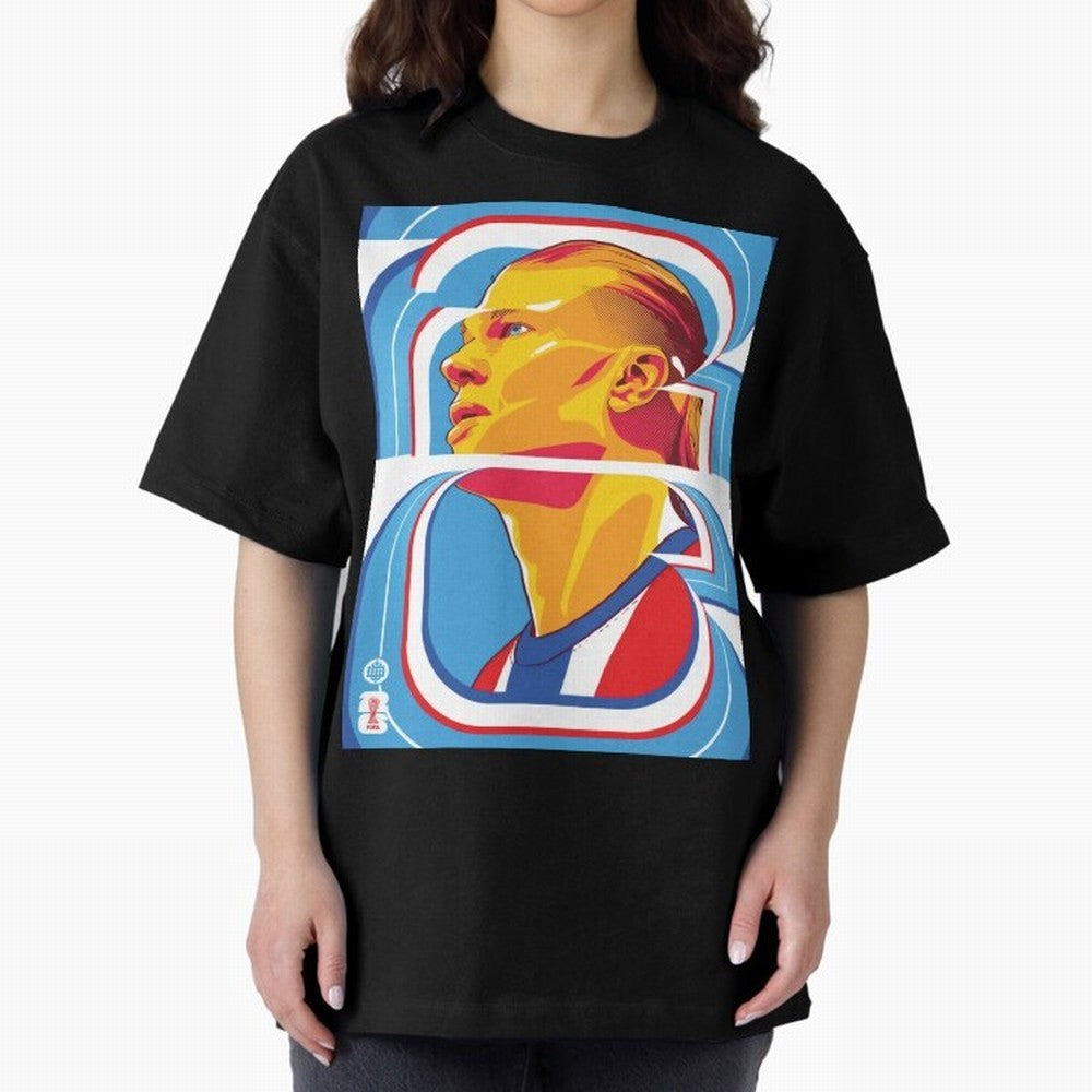 World Cup 2026 Soccer Celebration: United Football Fan Art Oversized T-Shirt Celebrate Global Passion for the FIFA World Cup 2026 USA Canada Mexico Journey through Mbappe and Neymar Highlights, France Pride, Tournament Hype, Historic Matchups,