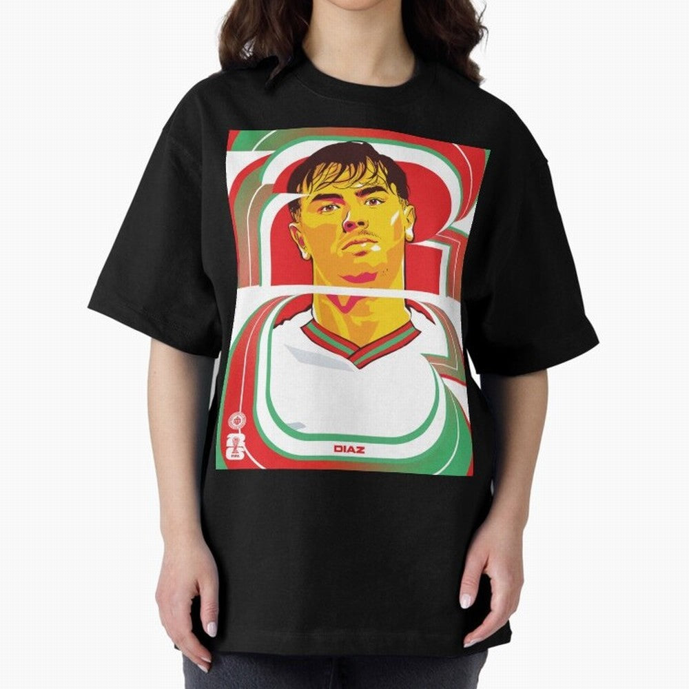 World Cup 2026 Soccer Celebration: United Football Fan Art Oversized T-Shirt Show Match Day Excitement for the FIFA World Cup 2026 USA Canada Mexico Journey through Cristiano Ronaldo, Haaland and CR7 Highlights, England Pride, Worldwide Fan Energy,