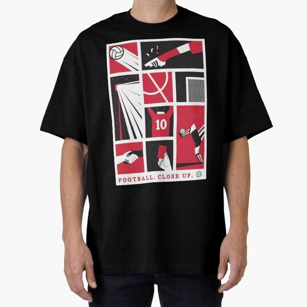World Cup 2026 Soccer Celebration: United Football Fan Art Oversized T-Shirt Feel the Trophy Chase of Global Football Passion for FIFA World Cup 2026 USA Canada Mexico, Driven by Messi, Neymar and Mbappe, France and Portugal, Goal Celebration