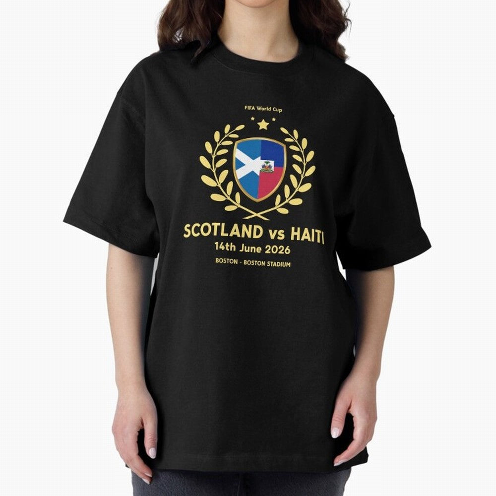 FIFA World Cup - Scotland v Haiti Oversized T-Shirt Support Your Favorite Stars during FIFA World Cup 2026 USA Canada Mexico Built around Neymar, Portugal Energy, Football History, Final Match Energy, Crowd Noise and Once in a Lifetime Moments;