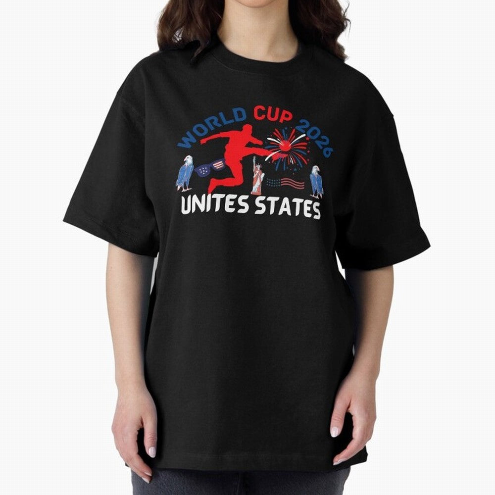 World cup 2026 unisex T-shirt World cup soccer North America 2026 Soccer World cup 26 USA Oversized T-Shirt Turn Every Weekend Toward Match Day Hype around FIFA World Cup 2026, Cristiano Ronaldo, Netherlands, Football History, Final Match Energy,