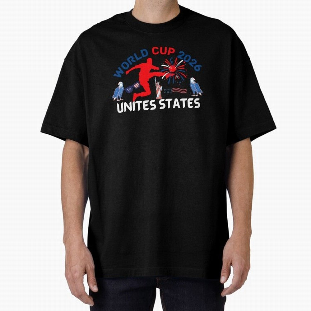 World cup 2026 unisex T-shirt World cup soccer North America 2026 Soccer World cup 26 USA Oversized T-Shirt Turn Every Weekend Toward Match Day Hype around FIFA World Cup 2026, Cristiano Ronaldo, Netherlands, Football History, Final Match Energy,