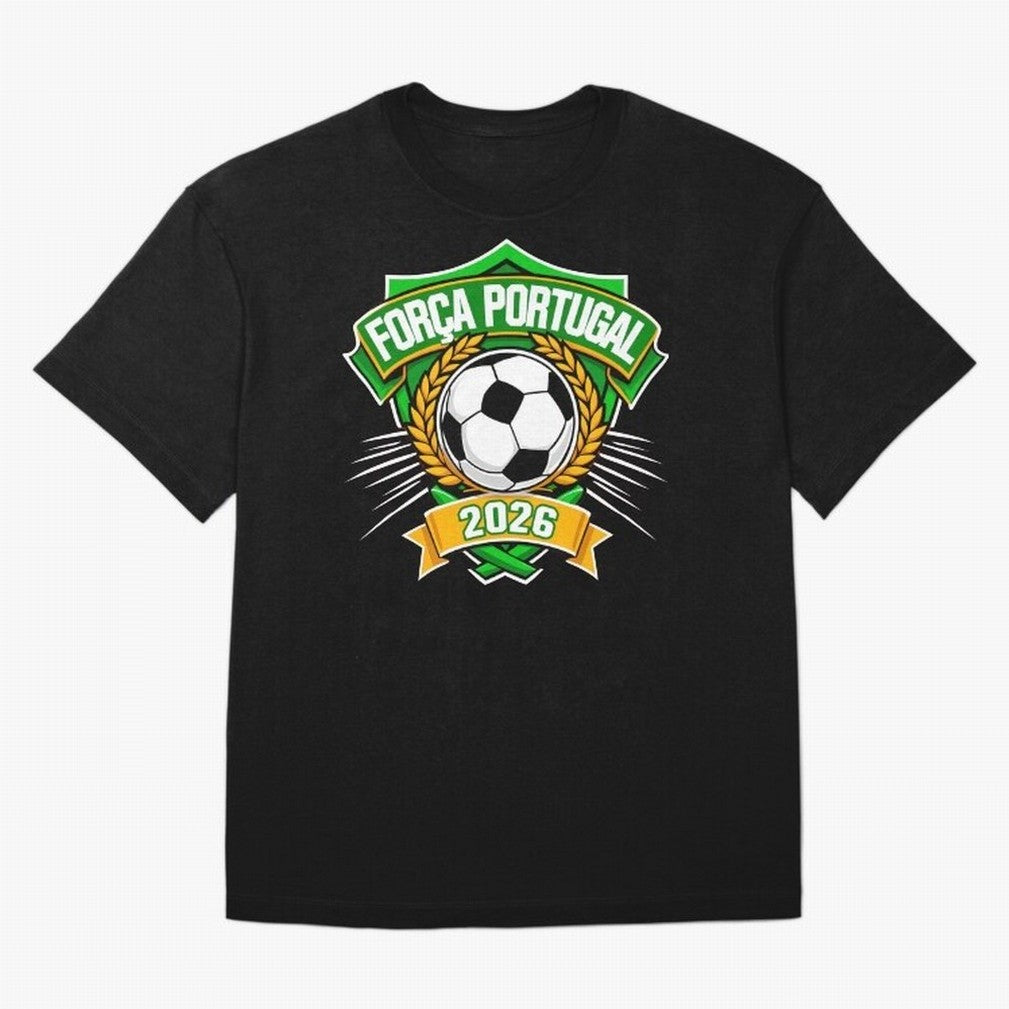 Portugal Fan Art for World Cup 2026 Oversized T-Shirt Celebrate Football Dreams Across FIFA World Cup 2026 for Fans of Neymar and Argentina and Brazil, Bringing Match Day Excitement, Supporter Culture, Golden Goals and Global Football Passion; Made