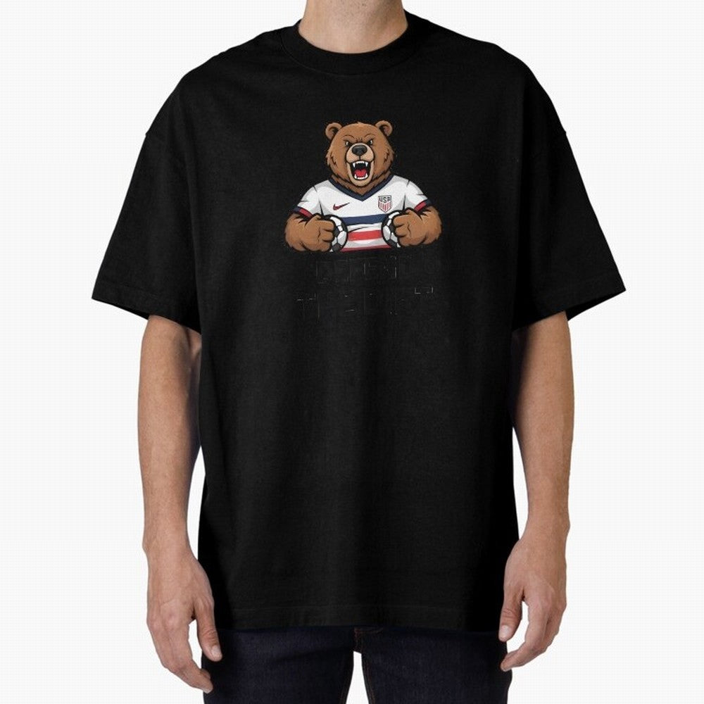 USA - World Cup 2026 Oversized T-Shirt Bring International Match Energy to FIFA World Cup 2026 Driven by Messi, CR7 and Mbappe, Argentina Energy, Goal Celebration Energy, Supporter Heritage, Football Icons and Worldwide Tournament Joy; Ideal for