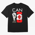 Canada 2026 Soccer World Cup Trophy Canadian Flag Design Oversized T-Shirt Show Your Stadium Side during FIFA World Cup 2026 Group Stage for Fans of Cristiano Ronaldo, Haaland and CR7 and England, France and Netherlands, Bringing Classic Soccer