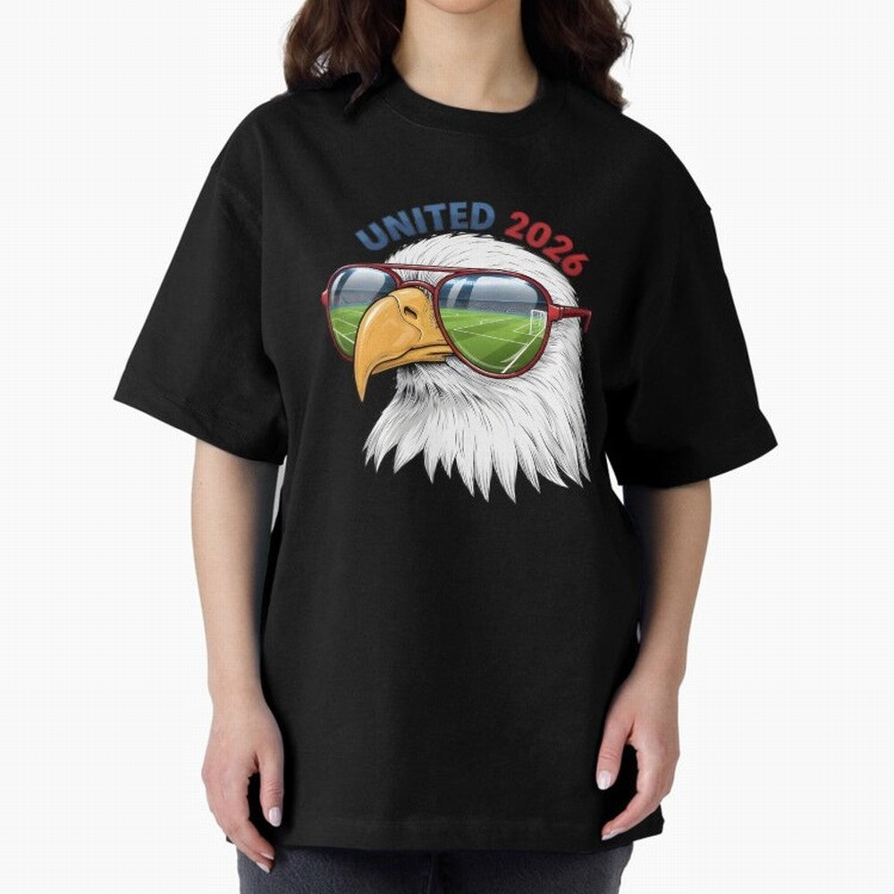 USA - World Cup 2026 Oversized T-Shirt Celebrate Rivalries and Pride in FIFA World Cup 2026 USA Canada Mexico Spirit, Celebrating Spain, Haaland and Mbappe, Classic Soccer Heritage, Championship Pressure, Fan Loyalty and International Pride;