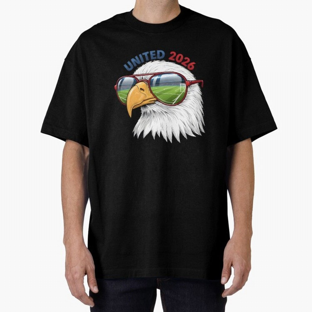 USA - World Cup 2026 Oversized T-Shirt Celebrate Rivalries and Pride in FIFA World Cup 2026 USA Canada Mexico Spirit, Celebrating Spain, Haaland and Mbappe, Classic Soccer Heritage, Championship Pressure, Fan Loyalty and International Pride;