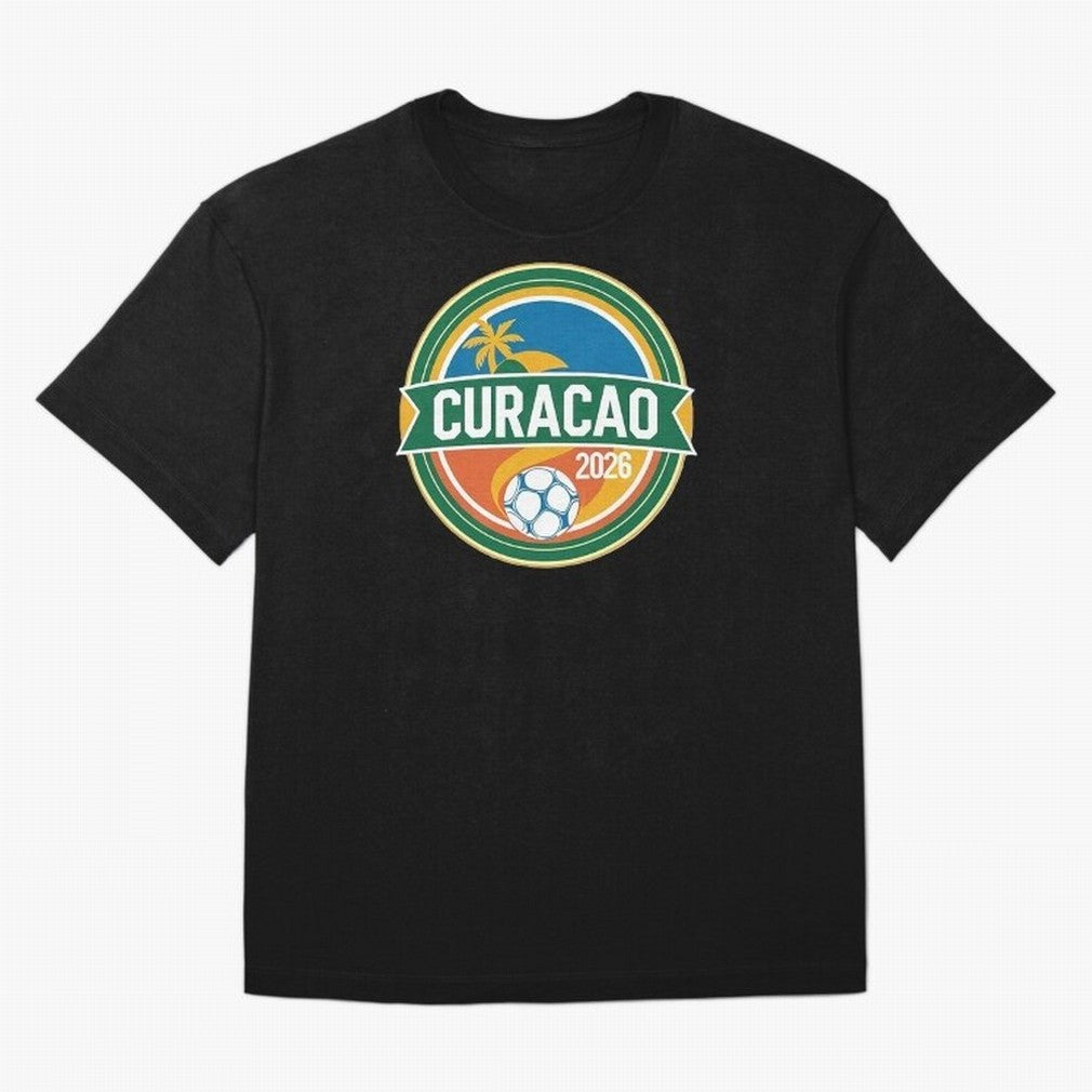 Curacao WC 2026 Oversized T-Shirt Bring Global Football Passion for FIFA World Cup 2026 Group Stage, Connected to CR7 and Messi, Argentina and Brazil, Match Day Excitement, Supporter Culture, Golden Goals and Global Football Passion; Made for