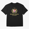 FIFA World Cup - England v Croatia Oversized T-Shirt Live the Energy of Global Football Passion for FIFA World Cup 2026 USA Canada Mexico, Driven by Mbappe and Neymar, France and Portugal, Tournament Hype, Historic Matchups, Family Viewing Parties