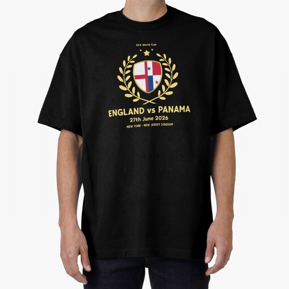 FIFA World Cup - England v Panama Oversized T-Shirt Bring Global Tournament Vibes to FIFA World Cup 2026 Featuring Cristiano Ronaldo, Argentina, France and Brazil Energy, Worldwide Fan Energy, Dramatic Goals, Stadium Lights and Championship