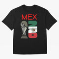 Mexico 2026 Soccer World Cup Trophy Mexican Flag Design Oversized T-Shirt Bring International Match Energy to Global Football Passion for FIFA World Cup 2026 USA Canada Mexico, Capturing Cristiano Ronaldo, Germany, Stadium Chants, National Pride,