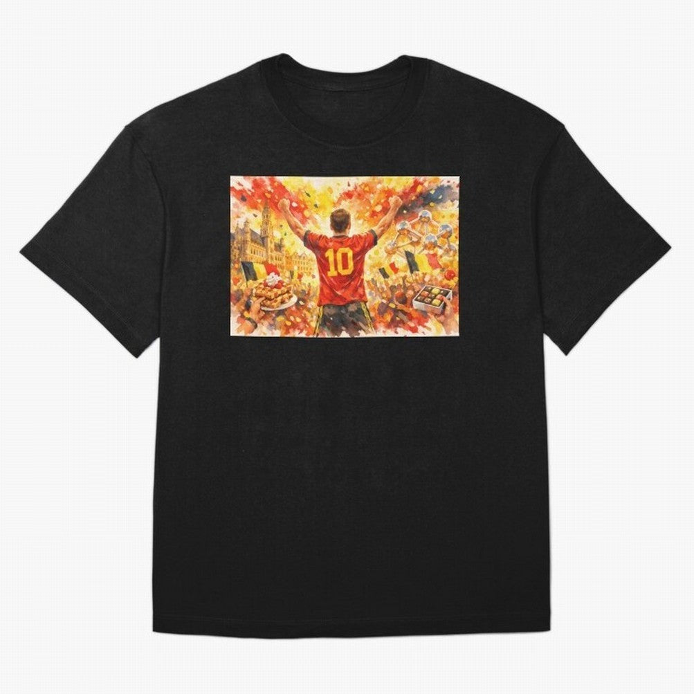 Belgian Celebration with Atomium Belgium Soccer Vibes Oversized T-Shirt Fuel Your Fan Pride for FIFA World Cup 2026 USA Canada Mexico with Neymar, Netherlands Energy, Stadium Memories, Football Loyalty, International Chants and Championship