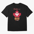 Canada 2026 Oversized T-Shirt Support FIFA World Cup 2026 USA Canada Mexico Spirit, Inspired by Portugal, Neymar, Haaland and Cristiano Ronaldo, Sports Nostalgia, International Competition, Famous Players and Unforgettable Victories; Ideal for