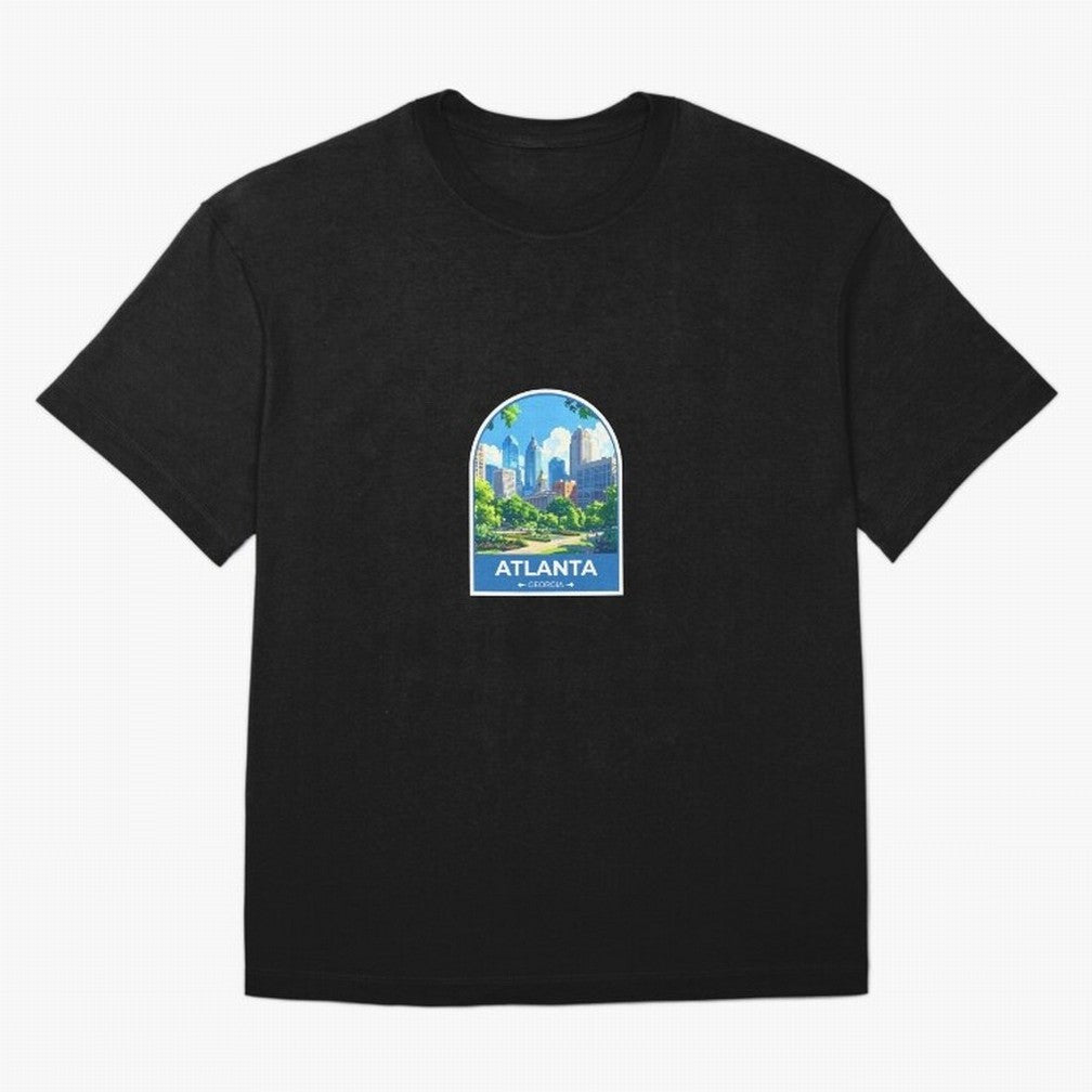 Atlanta Georgia Oversized T-Shirt Support Your Favorite Stars during Match Day Hype around FIFA World Cup 2026, Messi, England, France and Netherlands, Vintage Soccer Flavor, Modern Football Stars, National Flags and Final Night Emotion; Built for