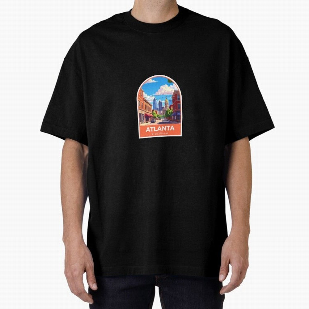 Atlanta Georgia Oversized T-Shirt Honor the Beautiful Game during FIFA World Cup 2026 Group Stage Capturing Cristiano Ronaldo, Argentina and Brazil Energy, Soccer Culture, Superstar Moments, National Team Dreams and Competitive Fire; Great for