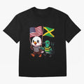 The American eagle and its friend, the Jamaican hummingbird Oversized T-Shirt Upgrade FIFA World Cup 2026 for Fans of Haaland and Mbappe and Brazil, Bringing Stadium Chants, National Pride, Trophy Dreams and Unforgettable Football Memories; Ideal